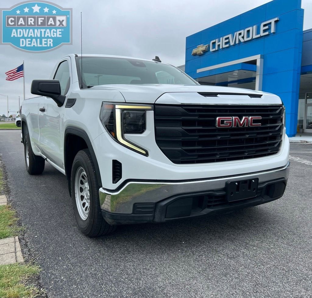2022 GMC Sierra 1500 Pro in Summit White — front three-quarter view